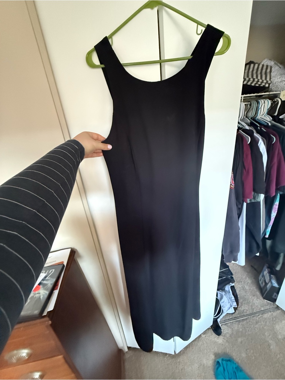 Roma Black Sleeveless Maxi Dress